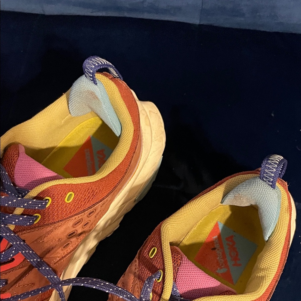 Hoka Athletic Shoes in Orange and Yellow - Picture 7 of 12
